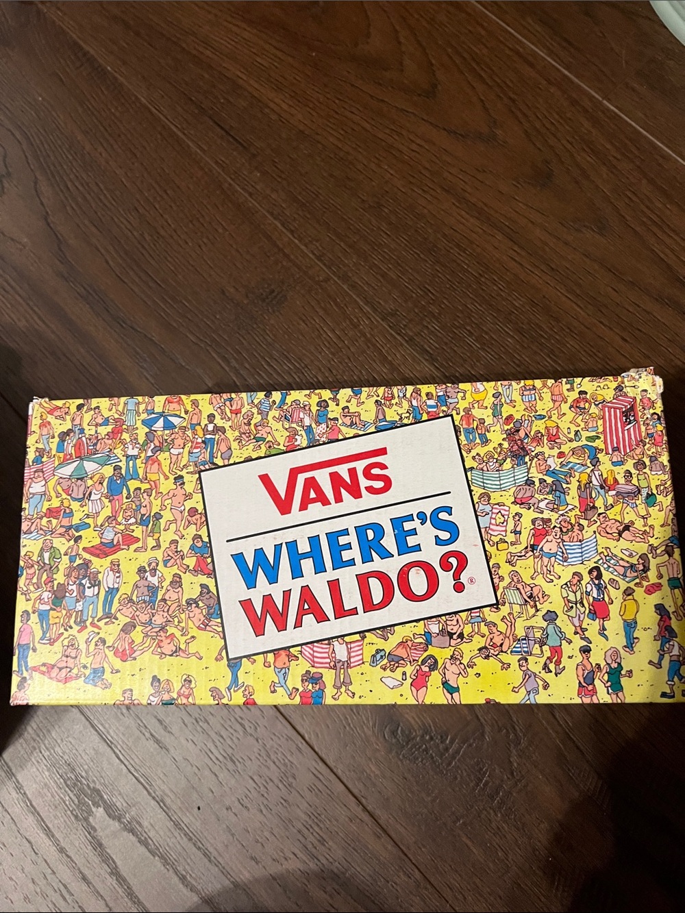 Vans Where's Waldo? Bright Yellow Graphic Shoe Box